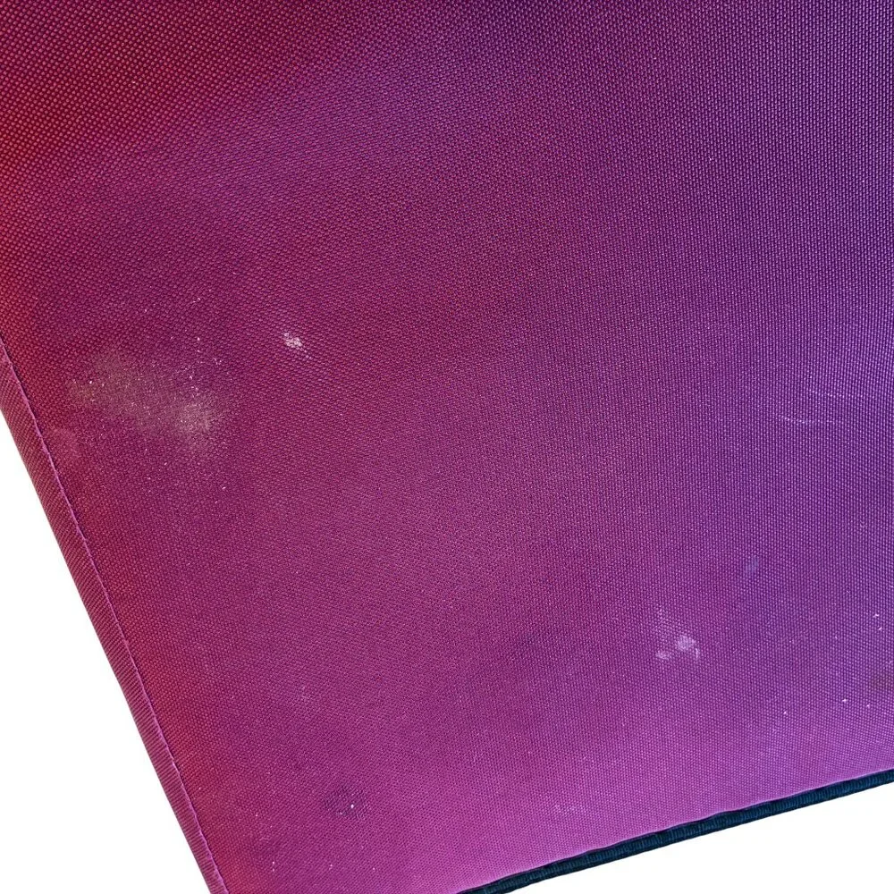 Vintage 90’s 3 Ring Binder Notebook Rugged Burgundy Fabric Paper Pockets